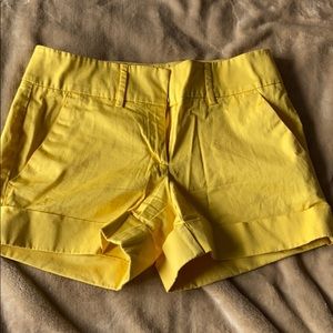New York and company yellow shorts